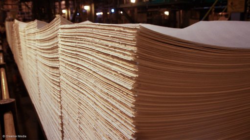 Pic of paper at Sappi mill