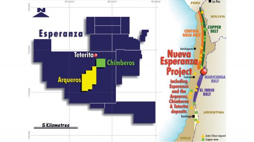 LOcation map of the Nueva Esperanza project