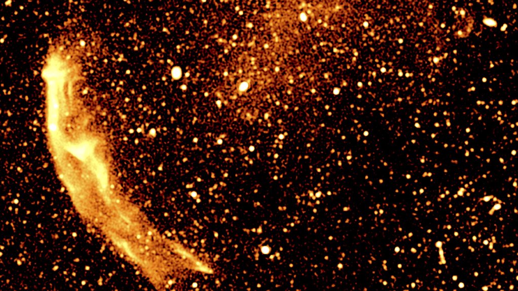 A raw image from MeerKAT's Galaxy Cluster Legacy Survey 