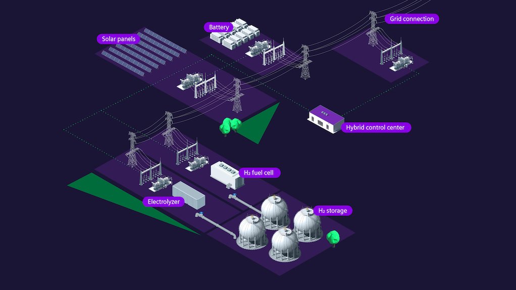 Image of CEOG hybrid power plant