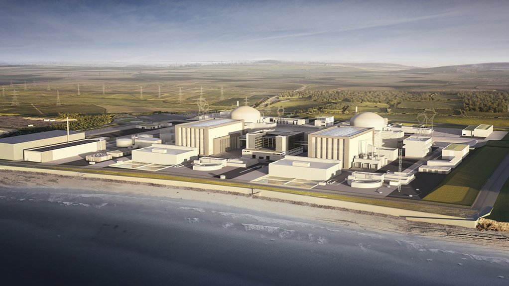 Artist's impression of the Hinkley Point C nuclear facility