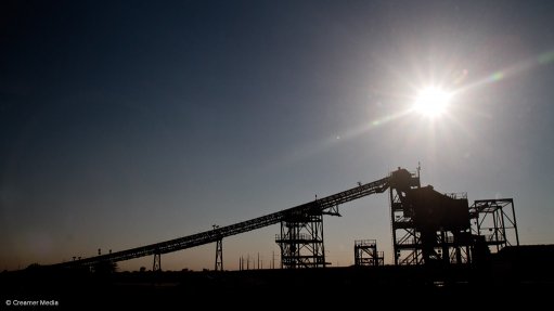 A photo of a manganese mining operation in South Africa