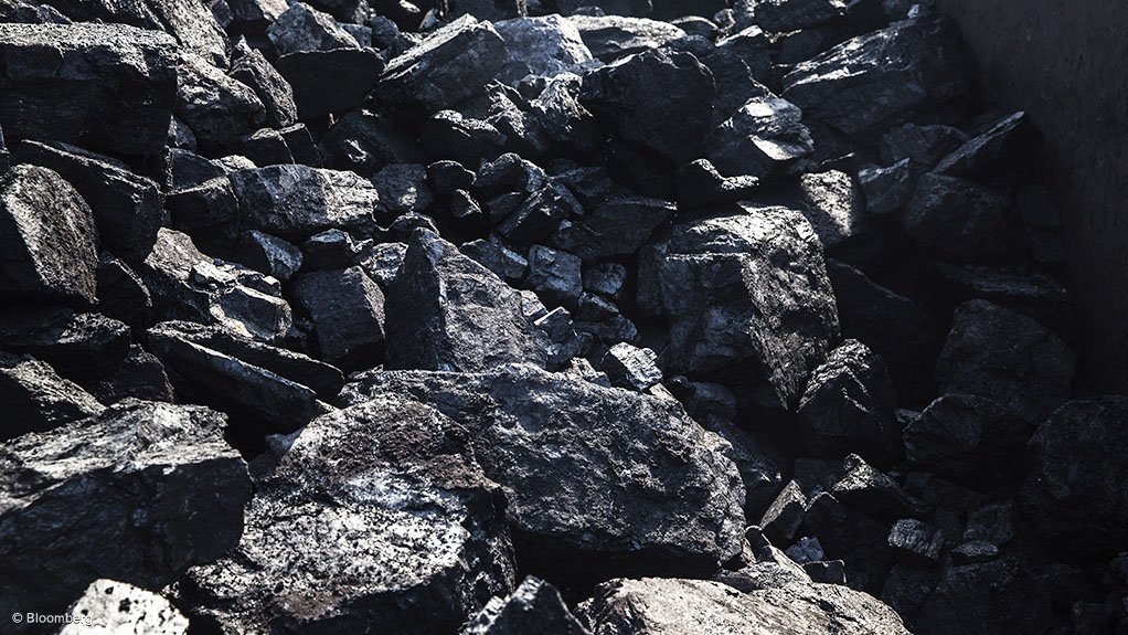 A photo of coal