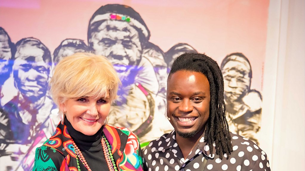 Image of Fhatuwani Mukheli & PJ Powers at the Tastic Education fund