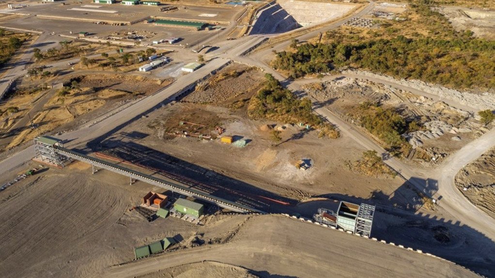  An image of work being done on the Mupani Mine 