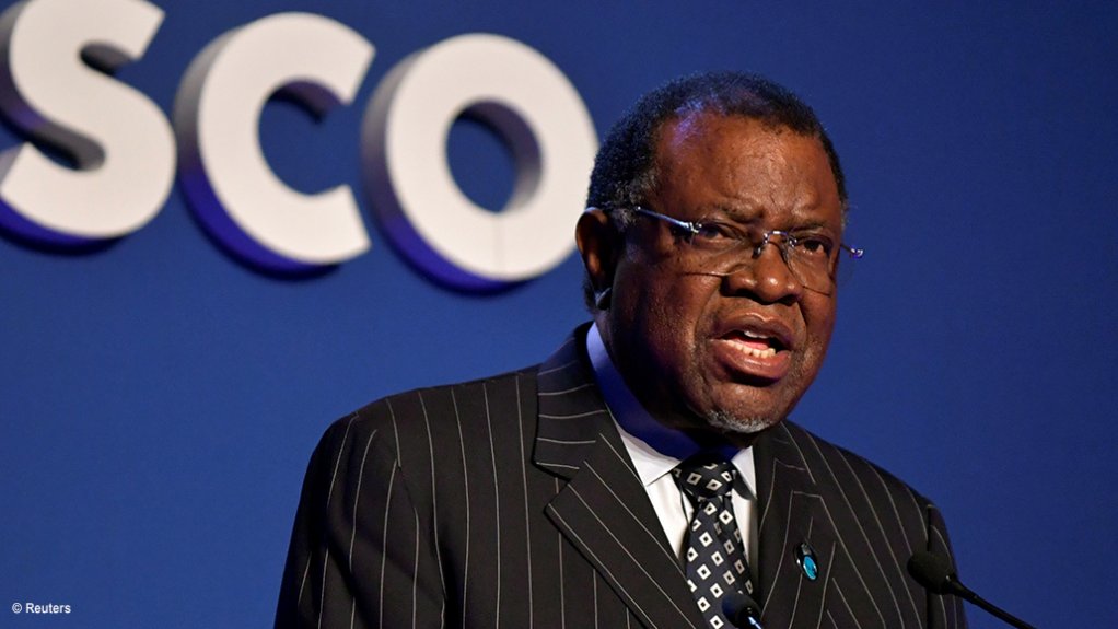 Namibian President Hage Geingob