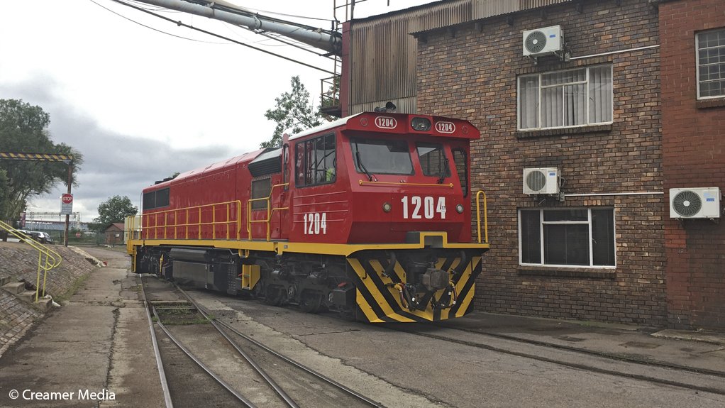 An image of a newly refurbished GL30 SCC locomotive at Pretoria-based freight company Railco Africa