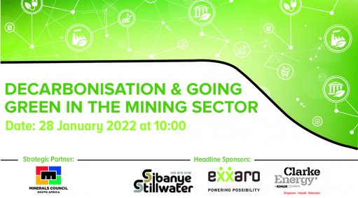 Save the date:  Decarbonisation & Going Green in the Mining Sector