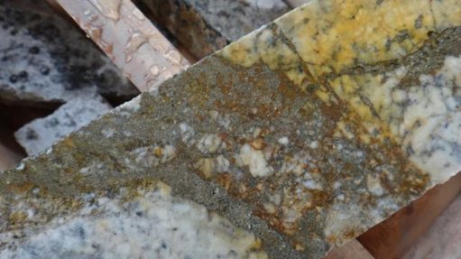 Mineralised drill core from the Tulu Kapi gold project, Ethiopia