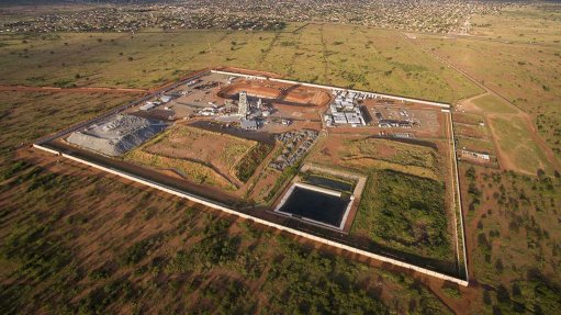 An aerial image of Ivanplats' Platreef development, located in the Limpopo Province 