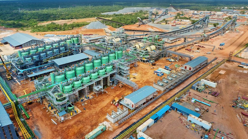 Pic of Kamoa-Kakula's adjacent Phase 1 and 2 concentrator plants