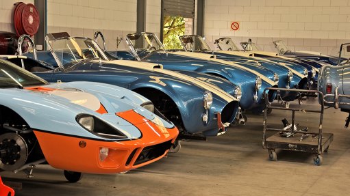 An image showing Shelby cars produced at the Hi-Tech Automotive factory 