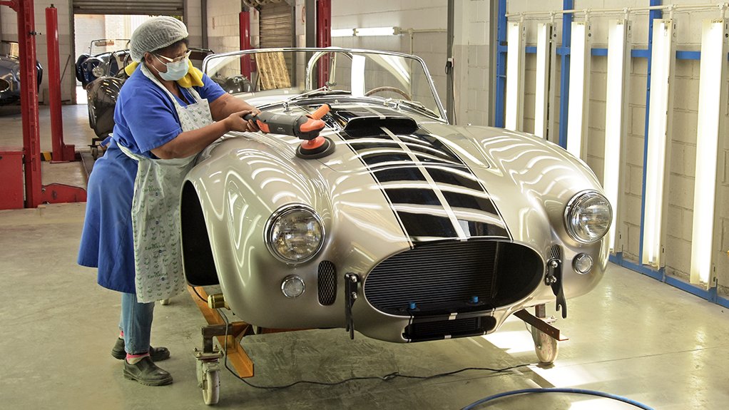 An image showing final production stages of the Shelby car 
