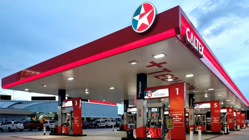 Pic of a newly branded Caltex service station