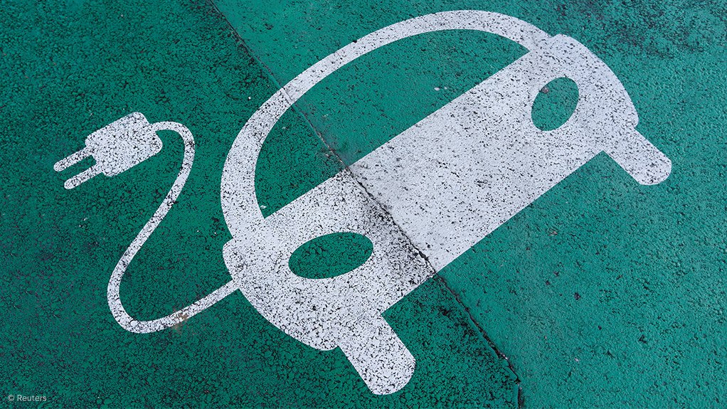 A parking space for EV charging