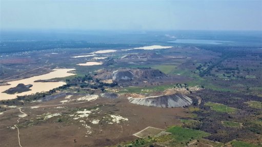 Aerial view of the Manono lithium/tin project site