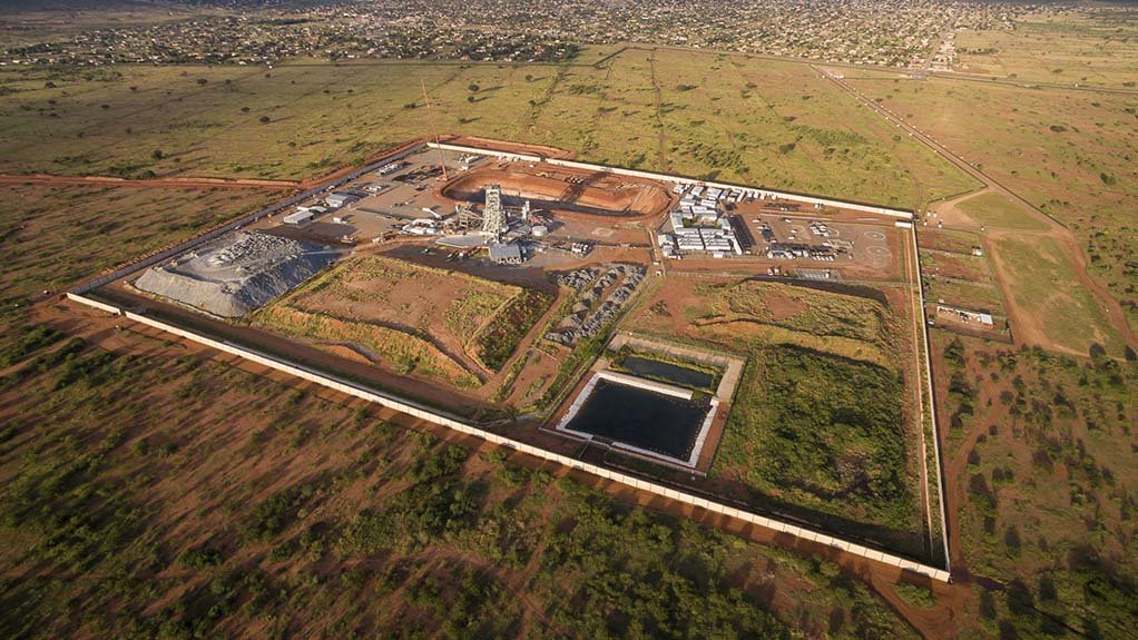 Aerial view of the Platreef project, in South Africa
