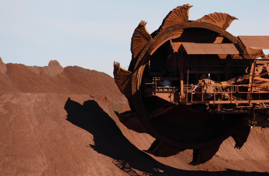 An iron-ore mining operation