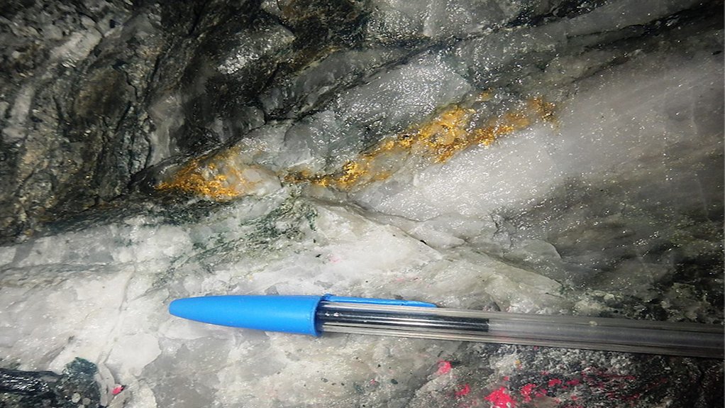 Gold in underground development at the Murchison project's Andy Well deposit in Australia