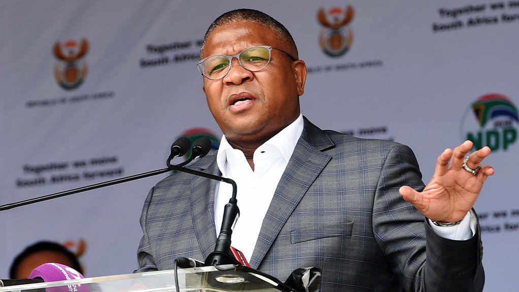 Image of Minister of Transport Fikile Mbalula