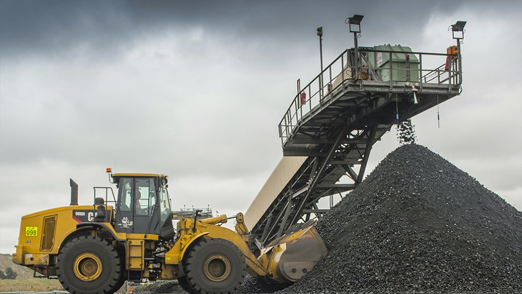 Image of a haul truck at a water reclamation plant 