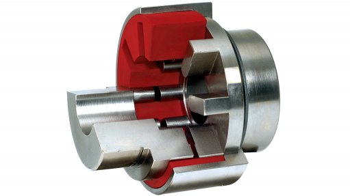 A photo of a cross section of a Timken Quick-Flex coupling