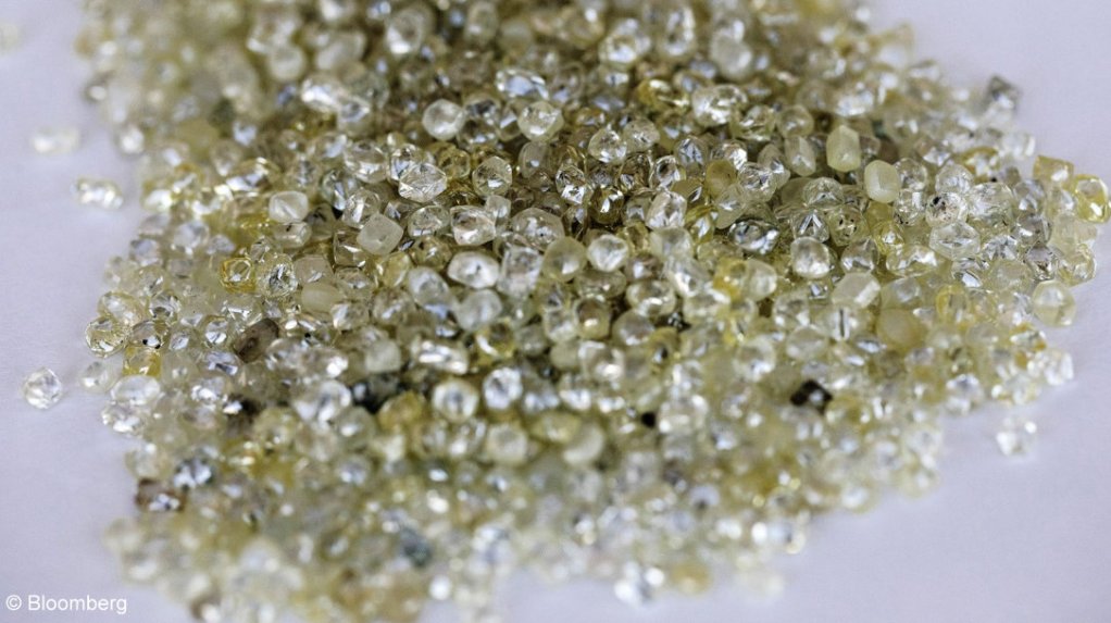 An image of rough diamonds