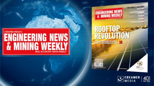 Engineering News and Mining Weekly Magazine Cover