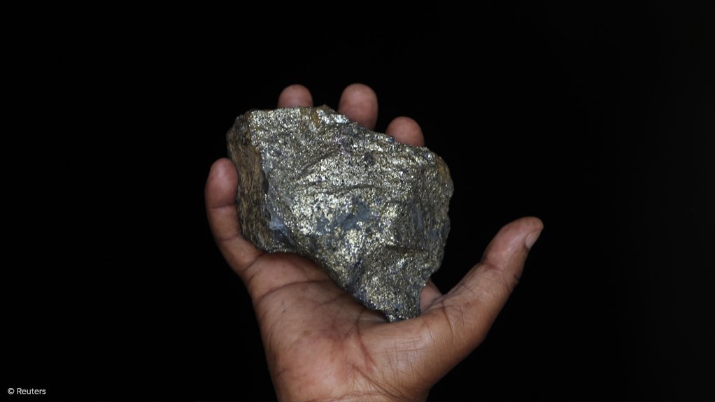 A photo of copper/cobalt ore