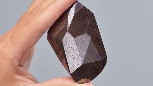 Large and rare black diamond on auction 