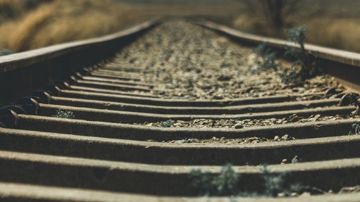 A photo of rail tracks