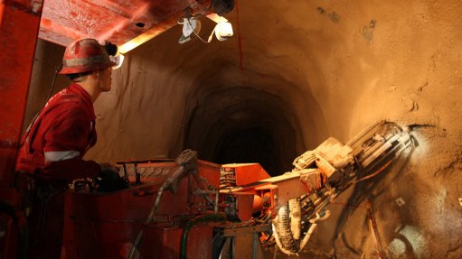 Image shows underground workings at Oyu Tolgoi