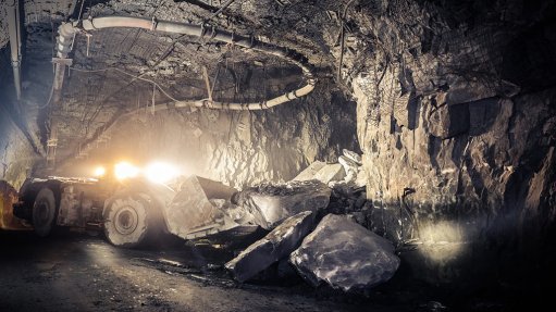 A photo of Bulyanhulu mine in Tanzania underground