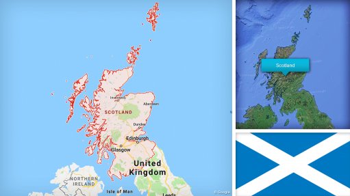 Image of Scotland flag/map