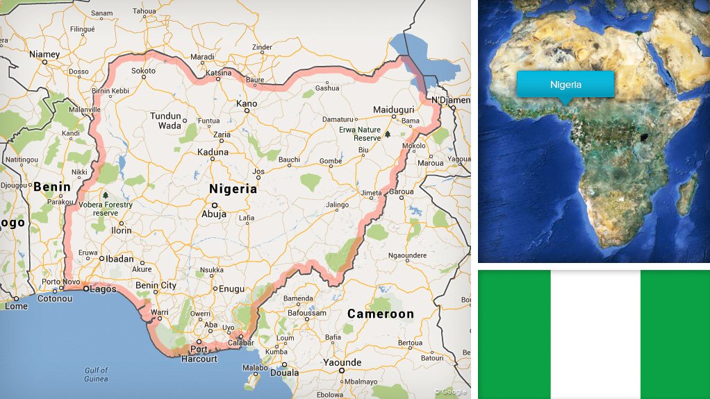 Image of Nigeria flag/map