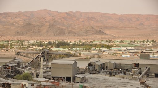 Image of Rosh Pinah mine, in Namibia