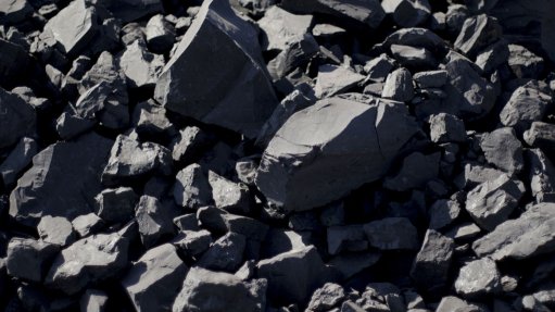 A photo of coal
