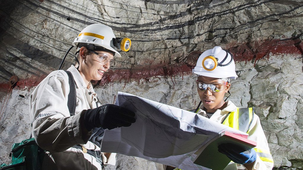 Implats women emloyees underground