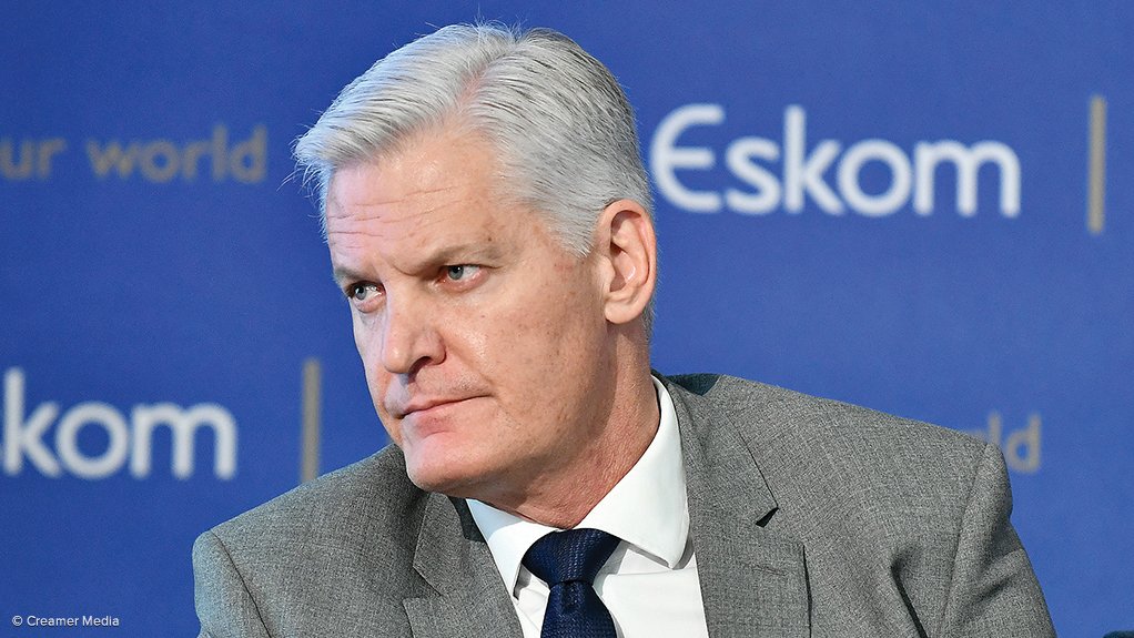 An image of Eskom group CE André de Ruyter