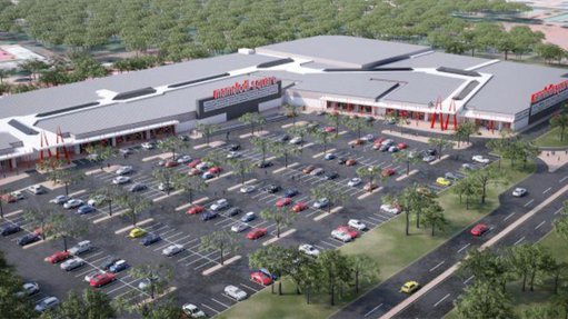 An artists depiction of what the Mamlodi Square Shopping Centre will look like once completed the project undertaken by McCormick Properties was awarded to Tri-Star Construction
