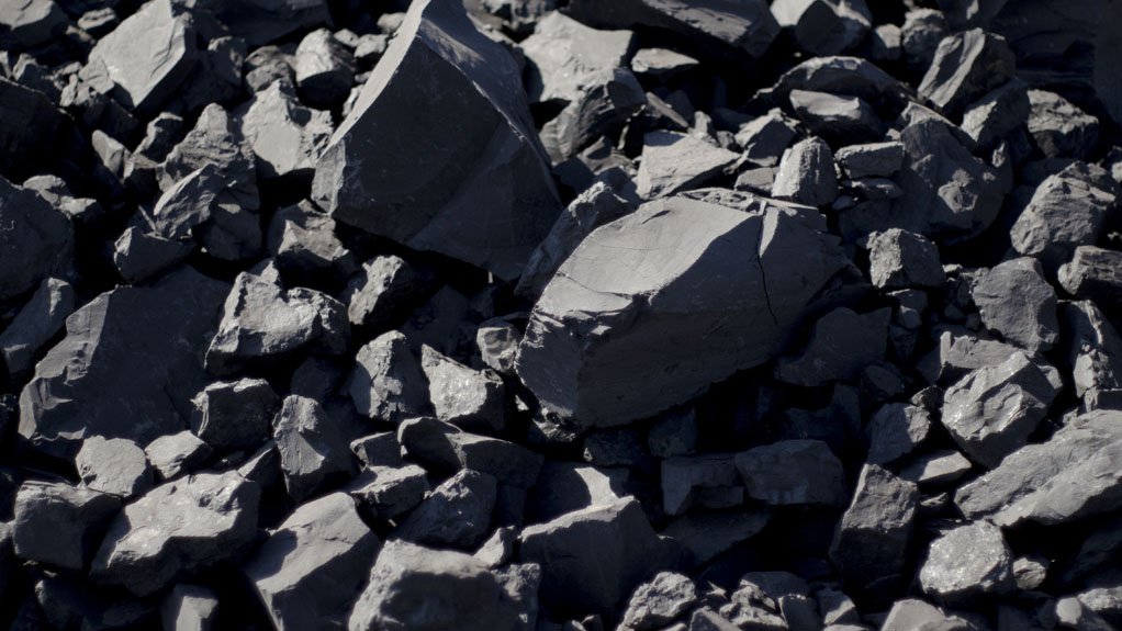 A photo of coal