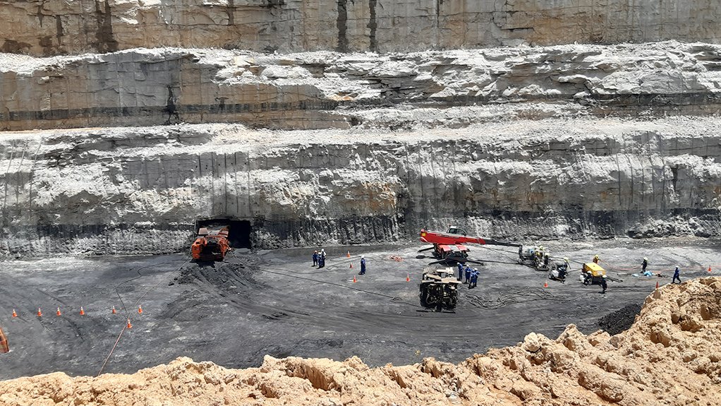 image of the Udumo Adit mining its first coal