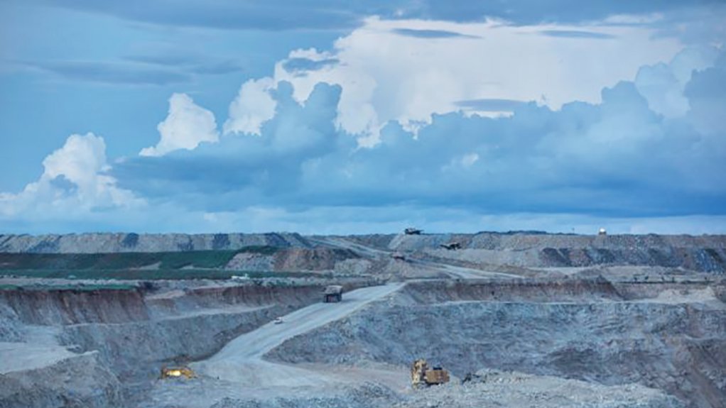 An image of a mine site in Namibia 