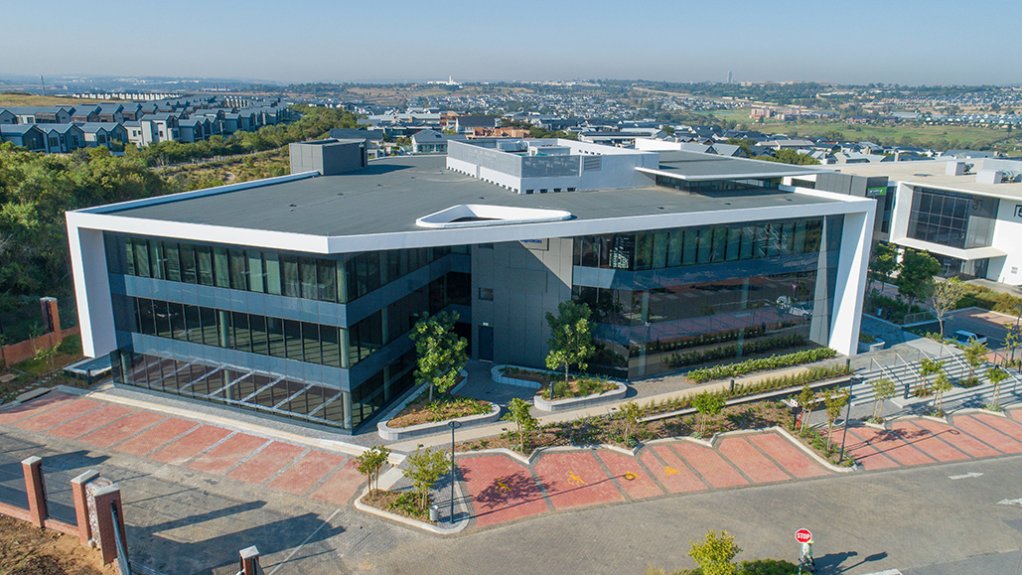 A photo of Ericsson's new location in Waterfall City, in Midrand