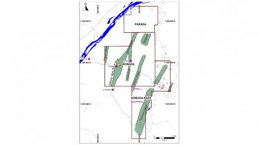 A graphic representation of the Kobada gold project in southern Mali