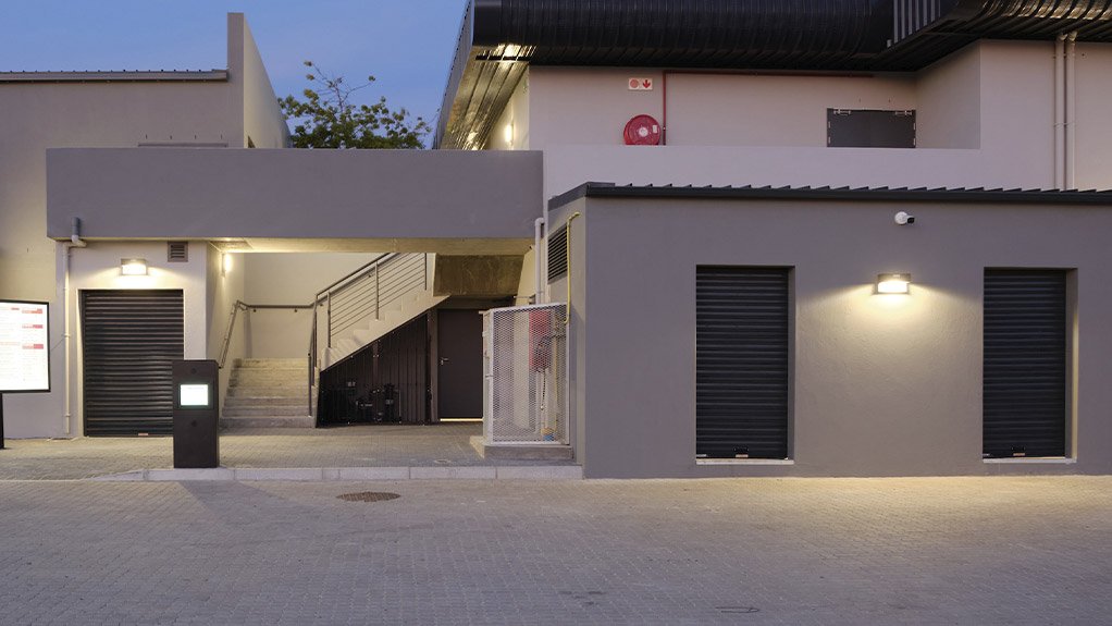 The QVAL, installed around the buildings, provides efficient lighting