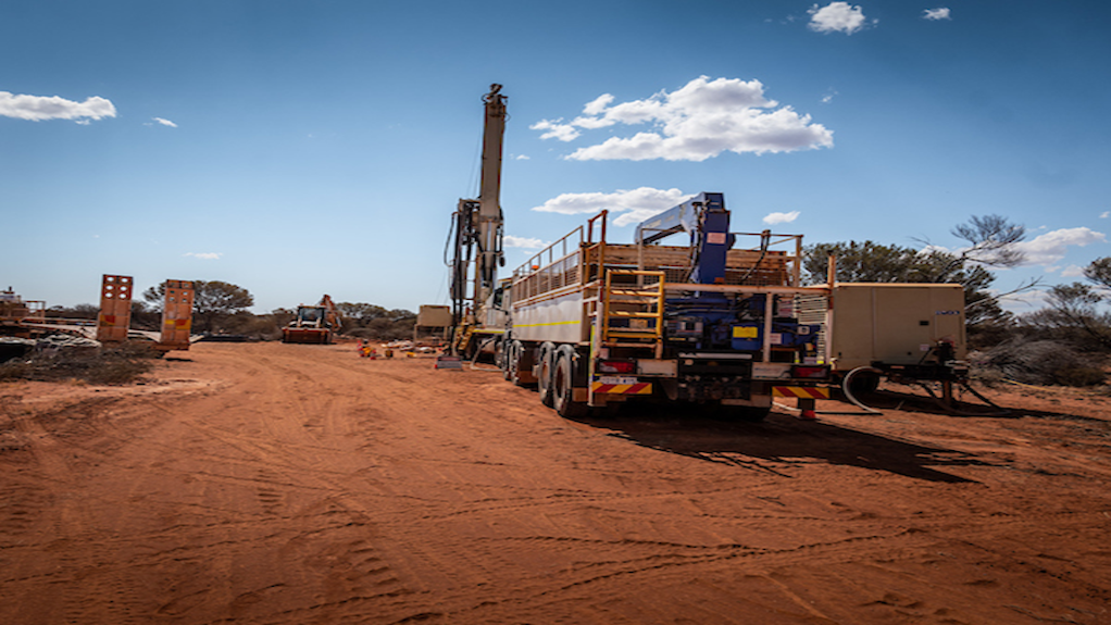 Drill rig at the Kathleen Valley project