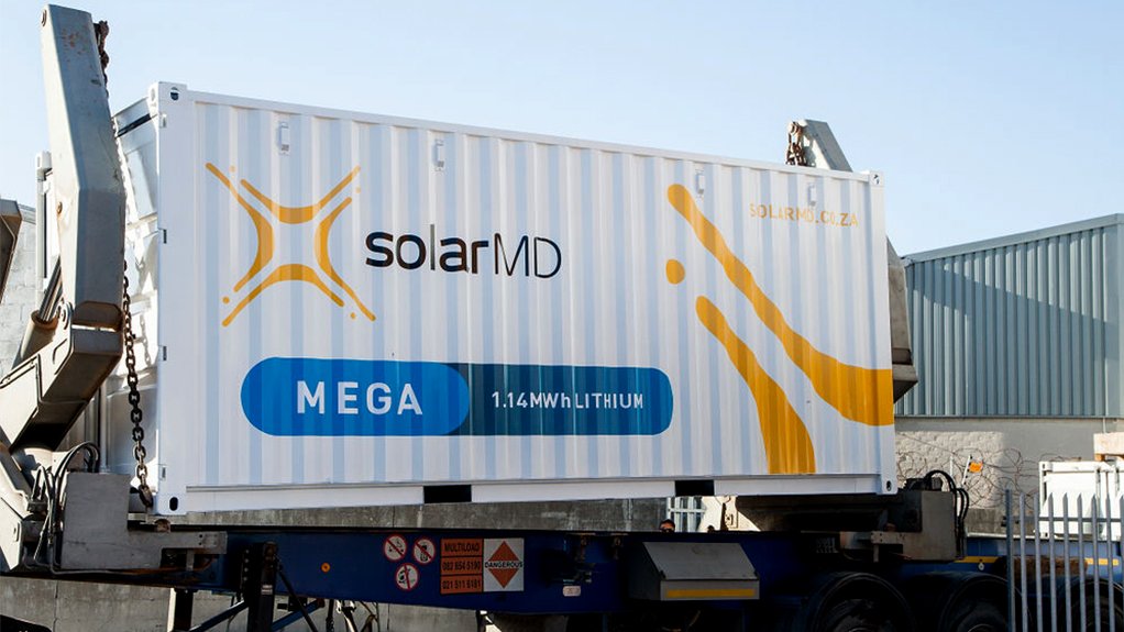 An image depicting Solar MD's containerised Mini Grid Solution