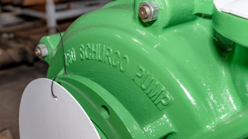 A Green Schurco slurry pump