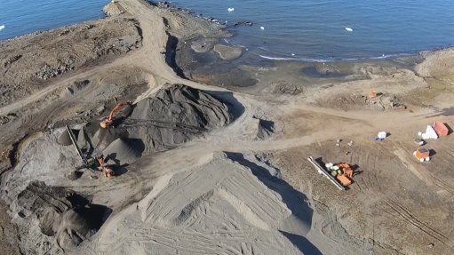 Aerial view of Dundas mine site